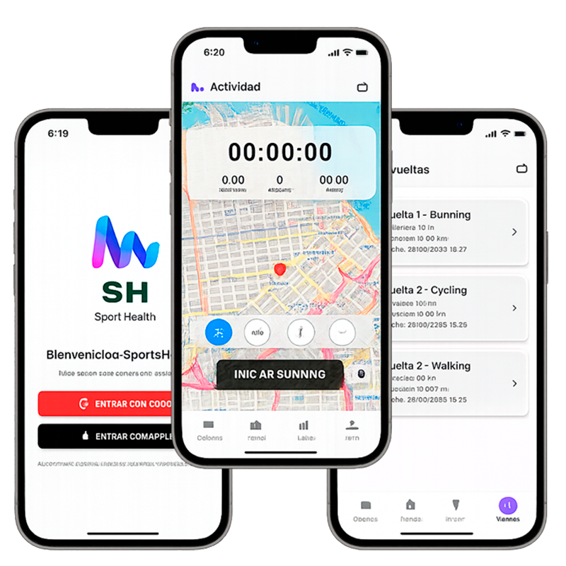 Sport Health App Mockup